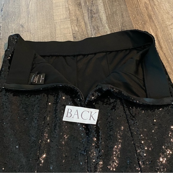 TORRID Black Sequin Mermaid Style Midi Skirt Plus Size 16 - Picture 5 of 11